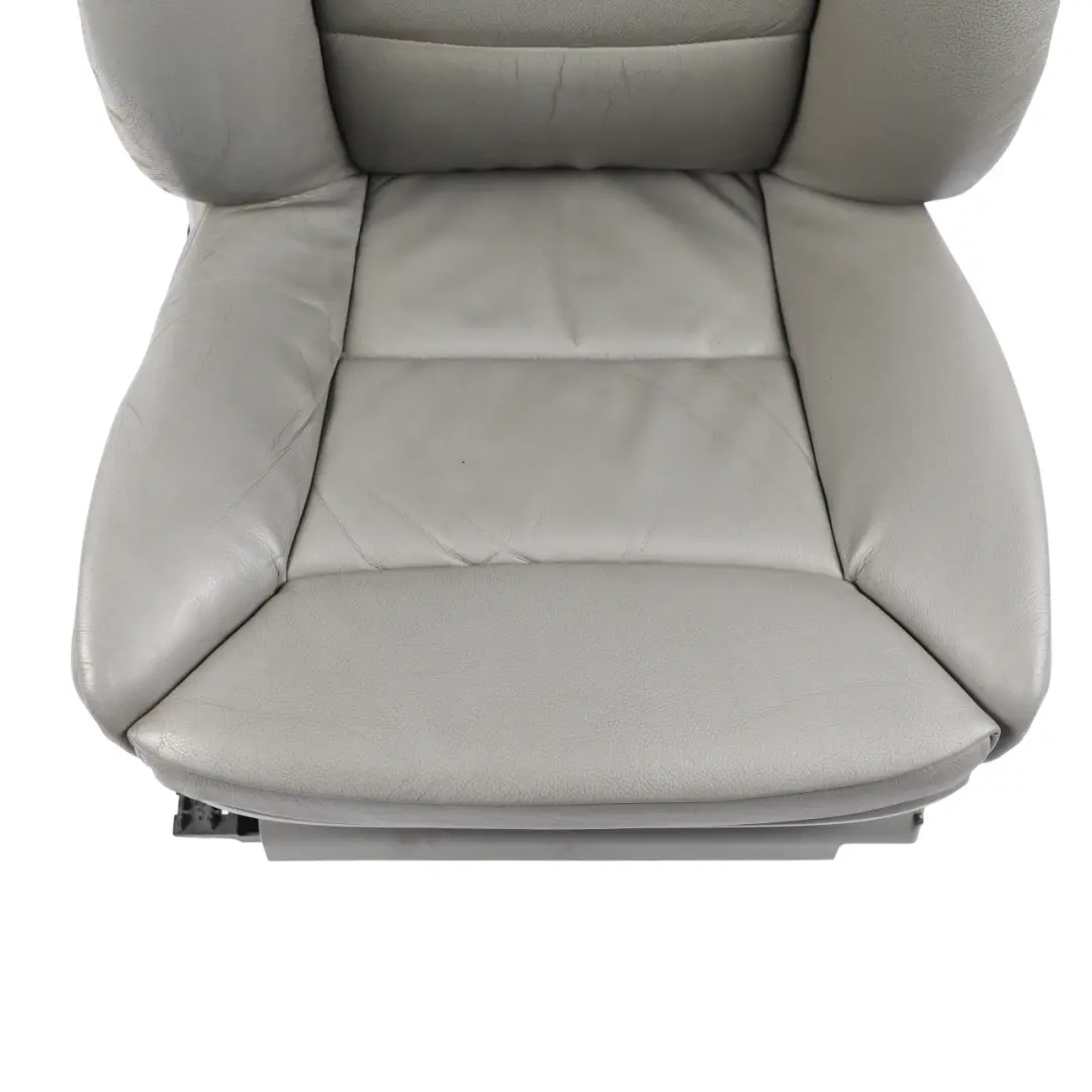 BMW E60 E61 Front Seat Comfort Heated Memory Right O/S Leather Dakota Grey - SKU RHD-7249400-2 - Part number 7249400