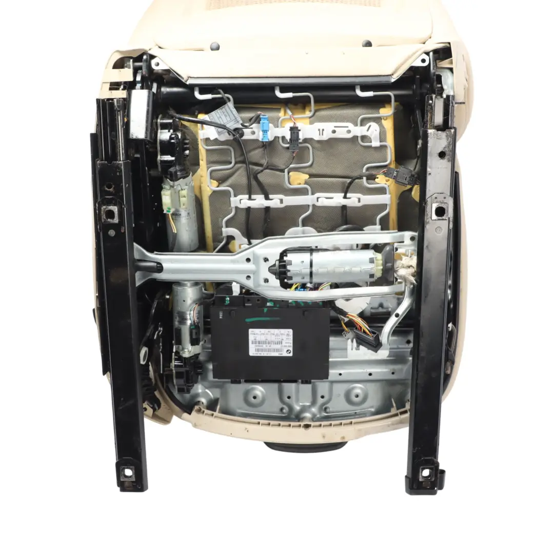 Front Left N/S Creambeige Cream Beige Leather Seat Memory to BMW E92 Coupe M Sport with Part number 7253097 BMW E92 Coupe M Sport Front Left N/S Creambeige Cream Beige Leather Seat Memory - SKU RHD-7253097-1 - Part number 7253097