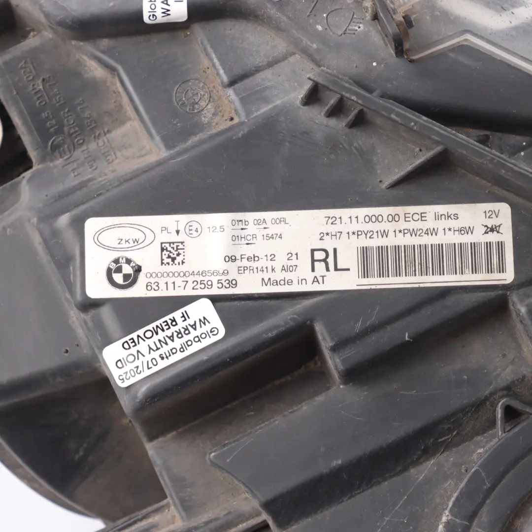  Headlamp BMW F30 F31 Headlight Light Lamp Front Left N/S - SKU RHD-7259539-2 - Part number 7259539