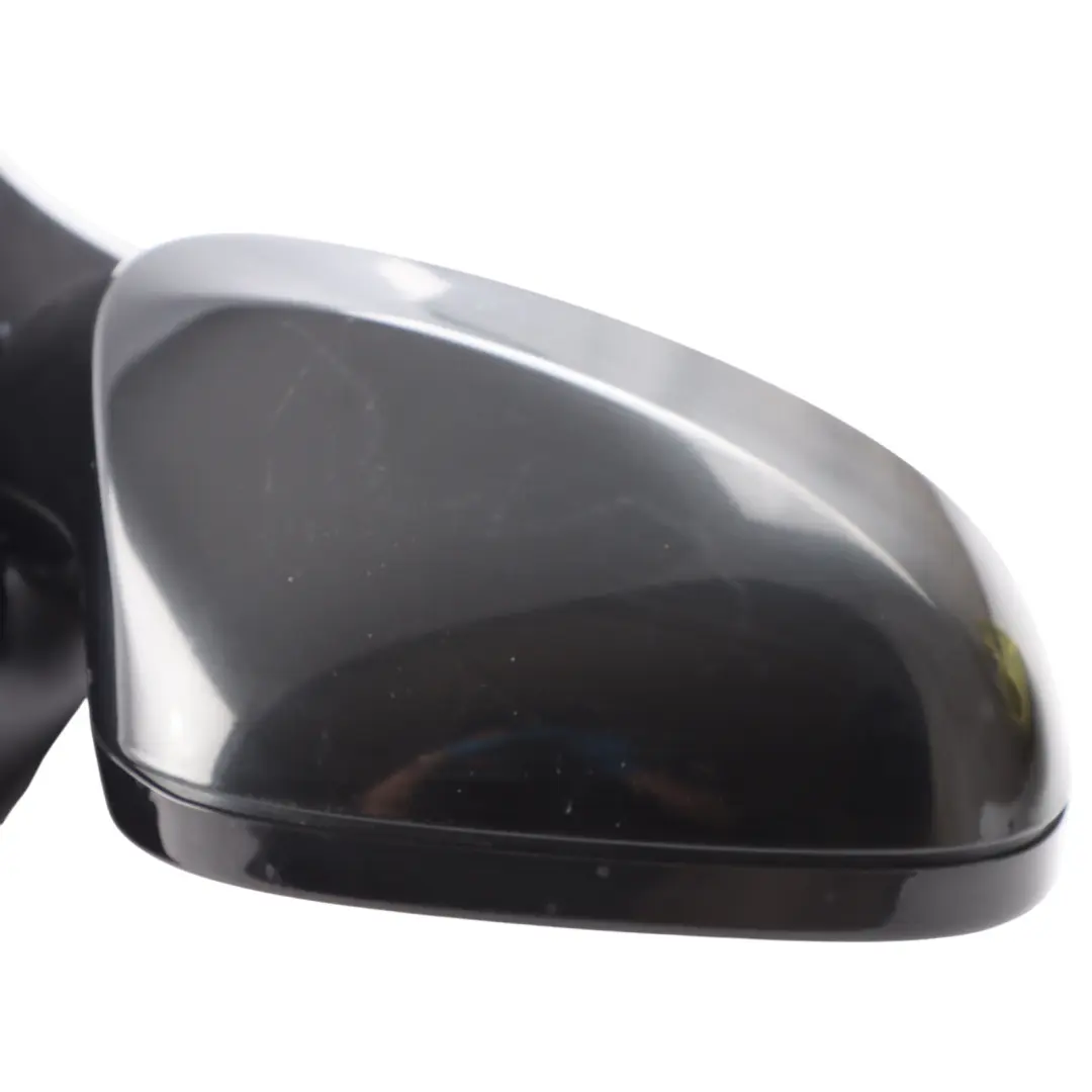 BMW E92 E93 LCI Wing Mirror Heated M Sport Gloss Right O/S Black Sapphire - 475 - SKU RHD-7268214-BS - Part number 7268214