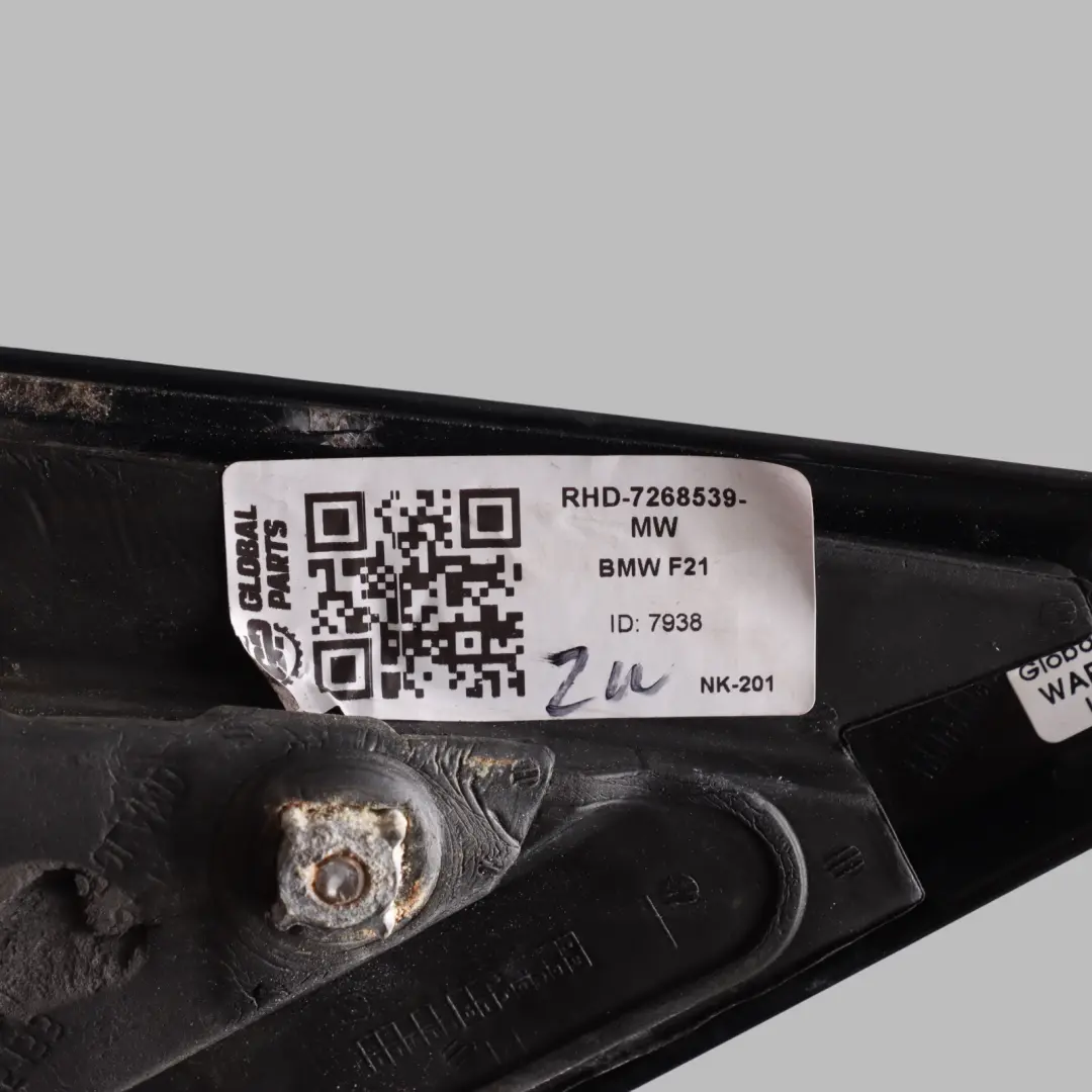 Wing Mirror Door BMW F21 F22 F23 Left Heated N/S Mineralweiss Mineral White A96 to with Part number 7268539 Wing Mirror Door BMW F21 F22 F23 Left Heated N/S Mineralweiss Mineral White A96 - SKU RHD-7268539-MW - Part number 7268539
