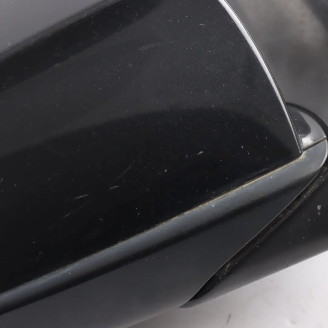 BMW F01 F02 Wing Mirror Heated Auto Dip Right O/S Black Sapphire - 475 - SKU RHD-7282130-BS - Part number 7282130