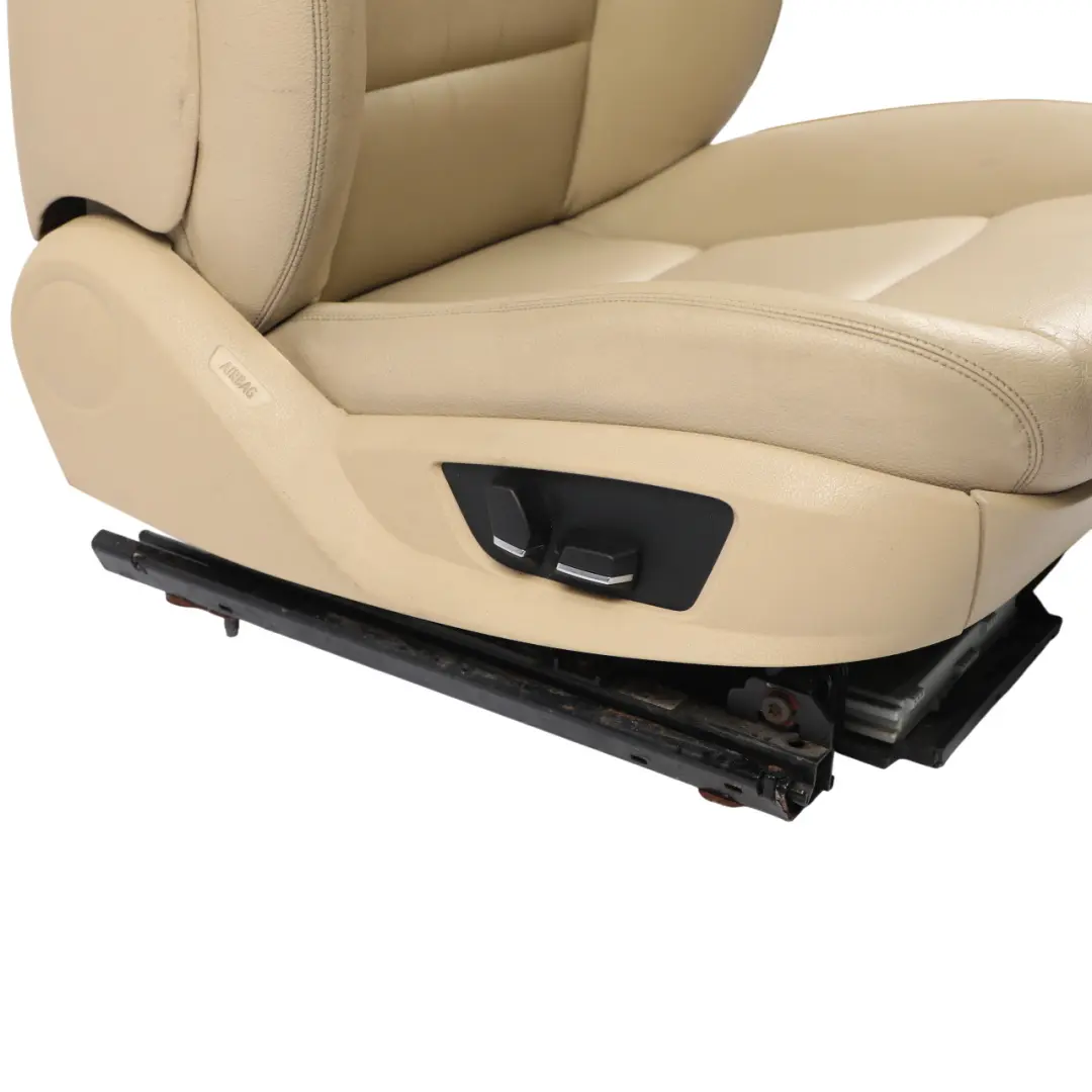 BMW F01 F02 F03 Front Seat Heated Memory Right O/S Leather Dakota Veneto Beige - SKU RHD-7292725-2 - Part number 7292725