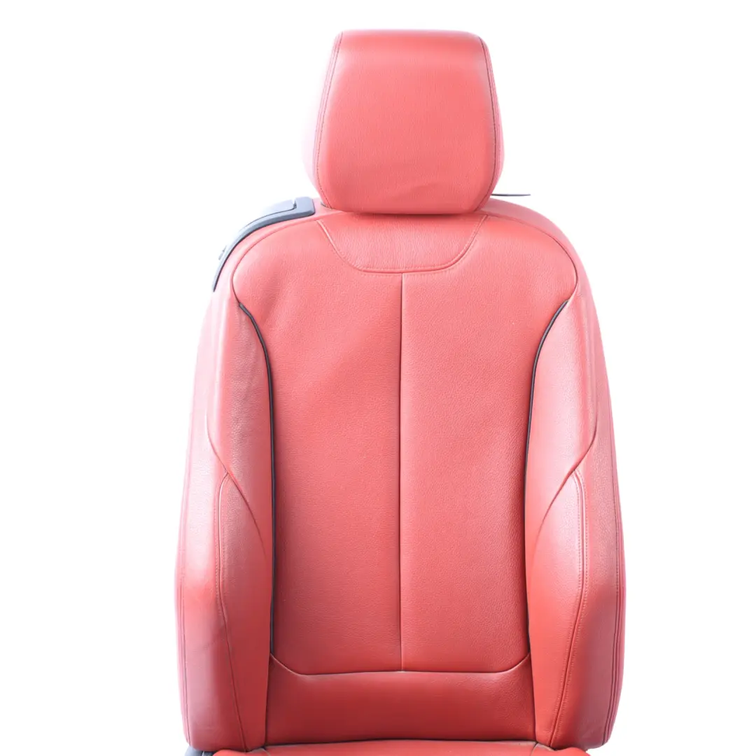 Front Right O/S Sport Heated Memory Leather Dakota Coral Red to BMW F22 Coupe Seat with Part number 7319598 BMW F22 Coupe Seat Front Right O/S Sport Heated Memory Leather Dakota Coral Red - SKU RHD-7319598-3 - Part number 7319598