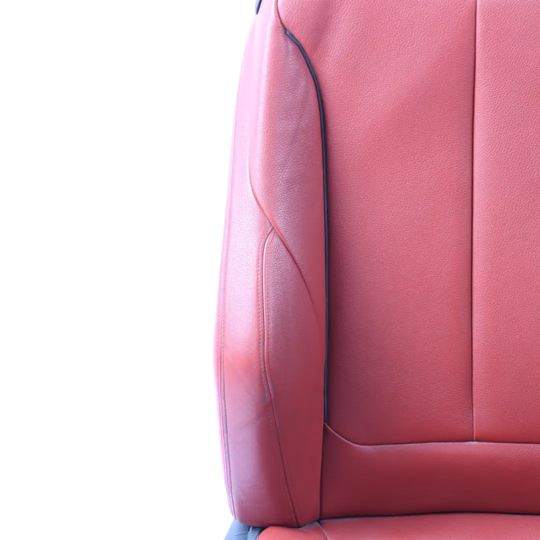 BMW F22 Coupe Seat Front Right O/S Sport Heated Memory Leather Dakota Coral Red - SKU RHD-7319598-3 - Part number 7319598