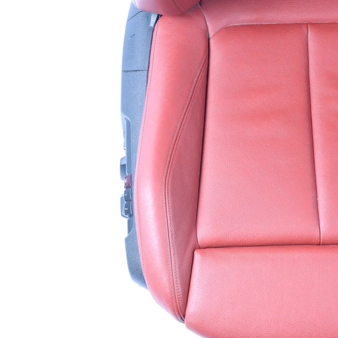 BMW F22 Coupe Seat Front Right O/S Sport Heated Memory Leather Dakota Coral Red - SKU RHD-7319598-3 - Part number 7319598