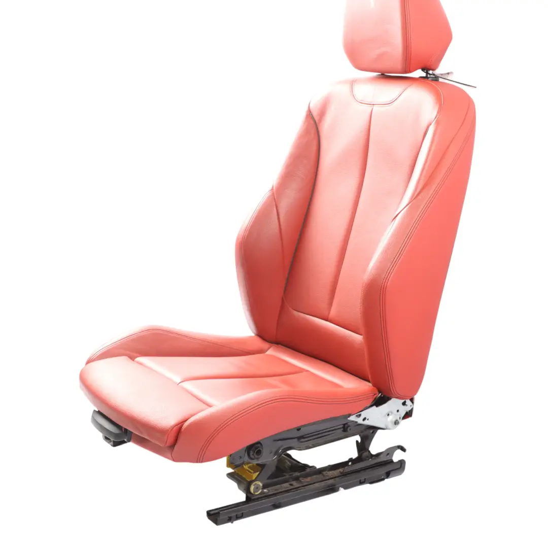 BMW F22 Coupe Seat Front Right O/S Sport Heated Memory Leather Dakota Coral Red - SKU RHD-7319598-3 - Part number 7319598