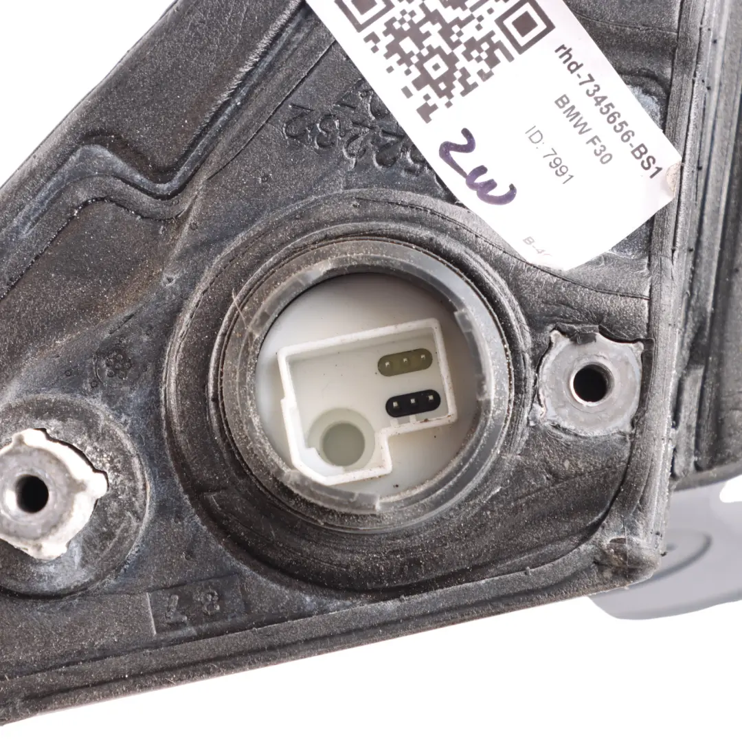 Wing Mirror Heated Right O/S 6 Pins Black Sapphire Metallic - 475 to BMW F30 F31 with Part number 7345656 BMW F30 F31 Wing Mirror Heated Right O/S 6 Pins Black Sapphire Metallic - 475 - SKU RHD-7345656-BS1 - Part number 7345656