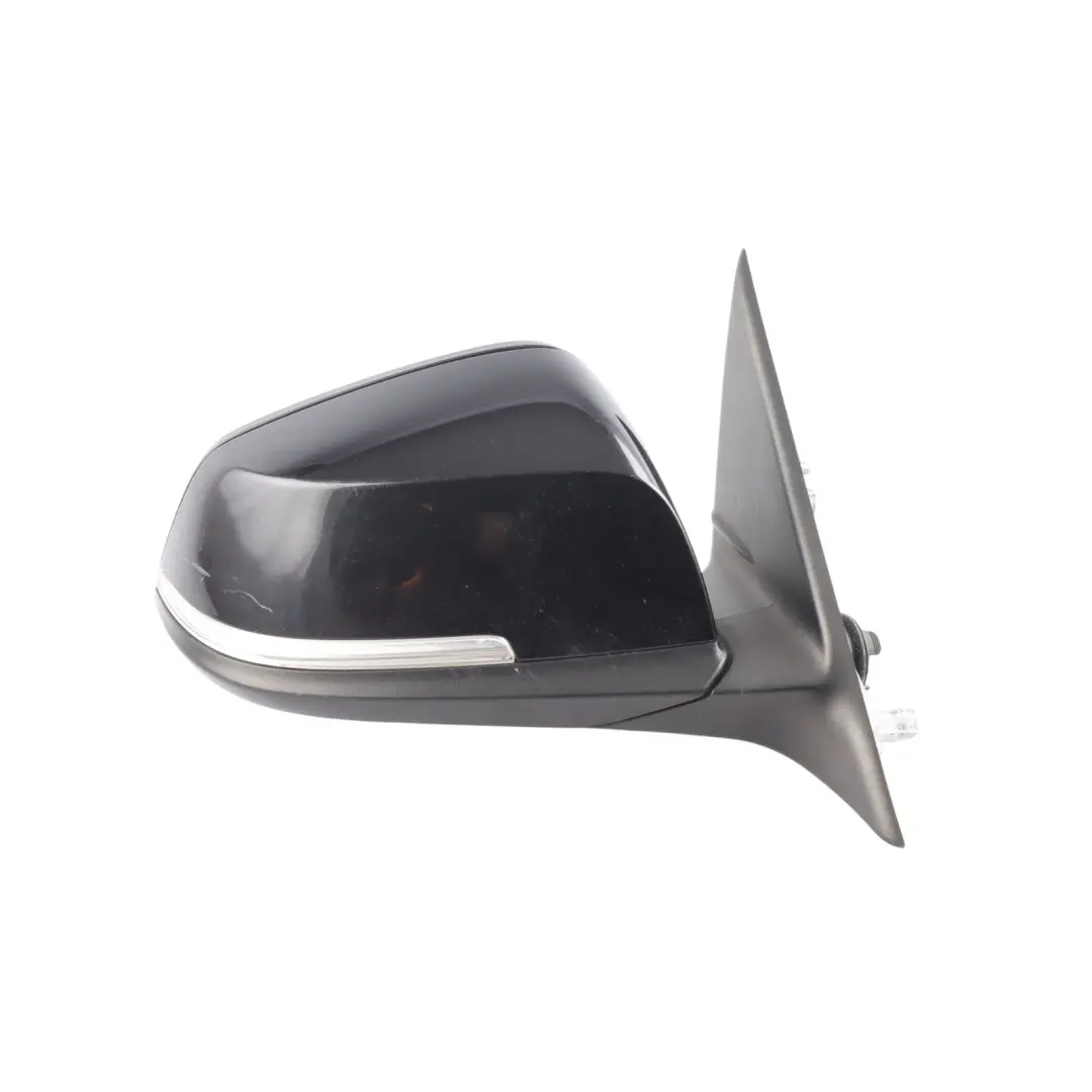  Wing Mirror BMW F30 F31 Heated Right O/S Outside Schwarz 2 Black 668 - SKU RHD-7345656-SCH - Part number 7345656