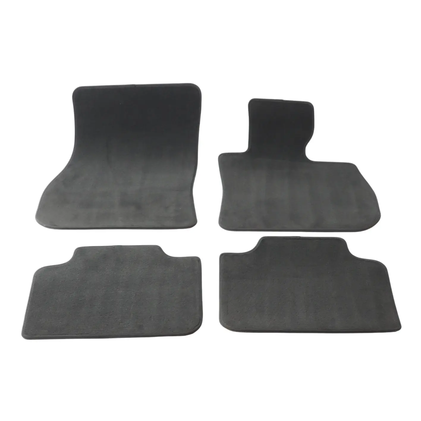 BMW U06 Floor Mats Set Interior Front Rear Floor Mat Cloth Trim Cover Black
