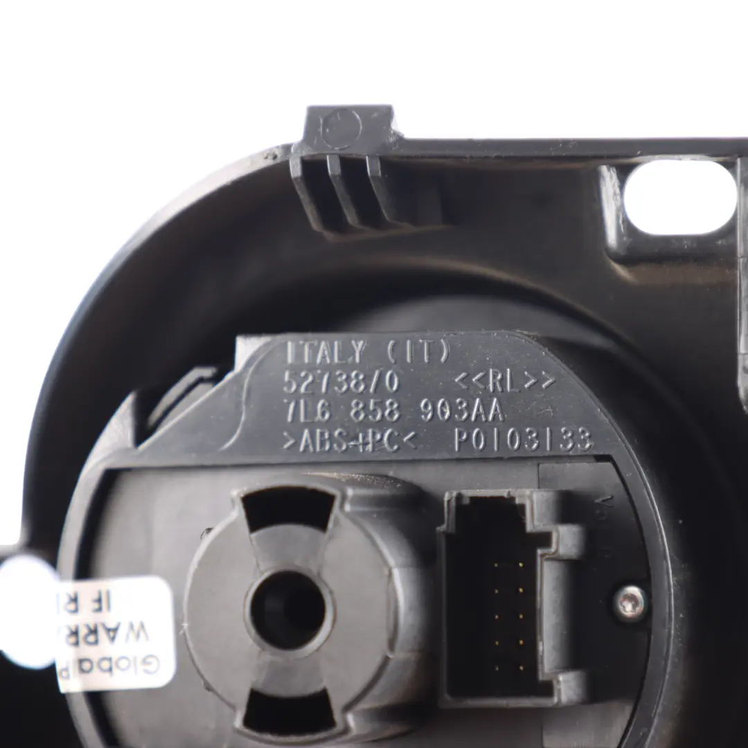 Volkswagen Touareg 7L Light Headlight Fog Control Switch Panel - SKU RHD-7L6858903AA - Part number 7L6858903AA