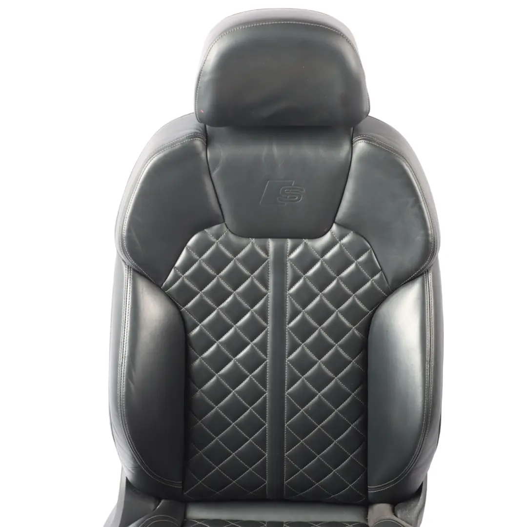 Audi SQ5 FY Sport Seat Front Memory Heated Right O/S Leather Grey Anhtracite - SKU RHD-80A881806P-1 - Part number 80A881806P