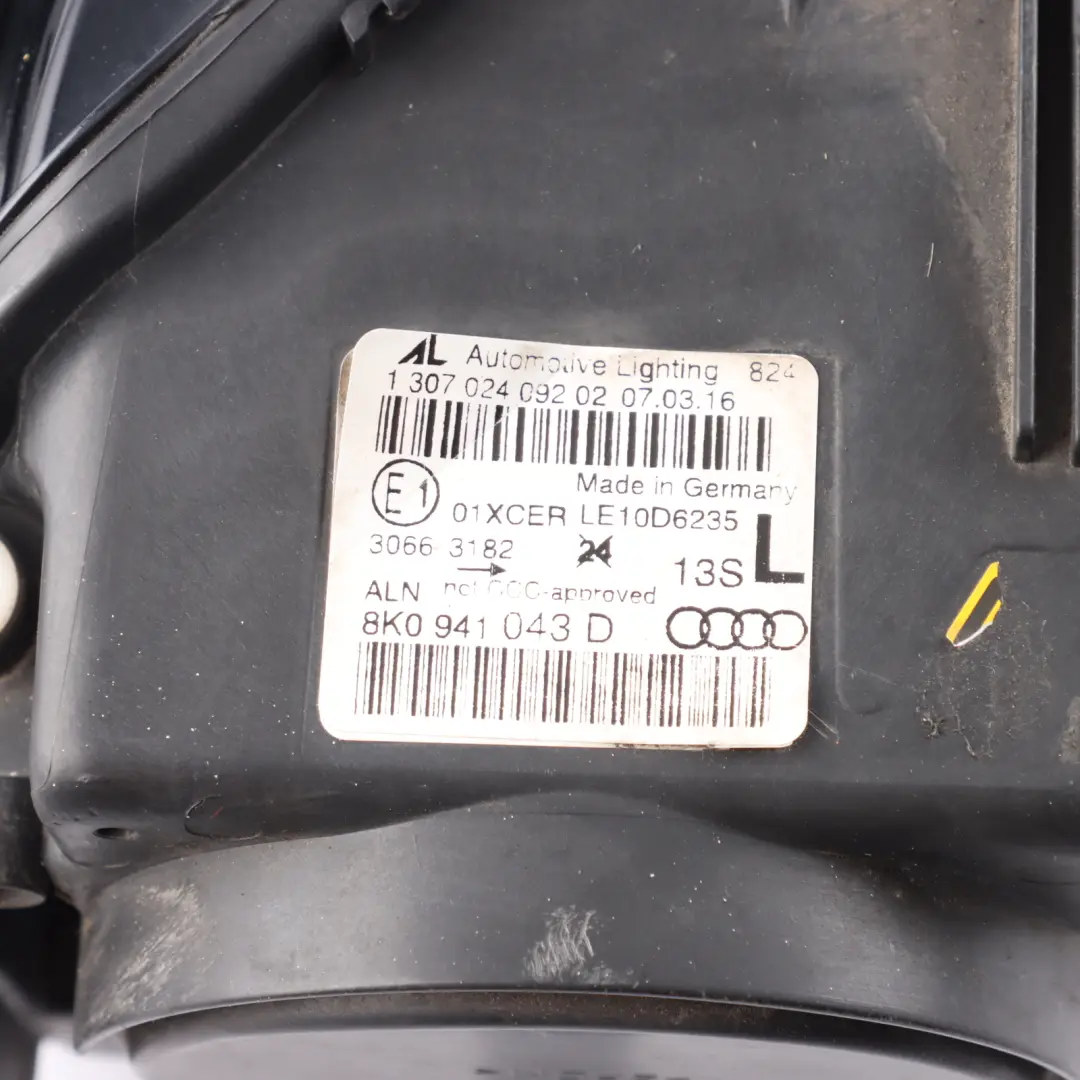 Audi A4 B8 Headlight Headlamp Bi-Xenon Light Lamp Front Left N/S - SKU RHD-8K0941043D - Part number 8K0941043D
