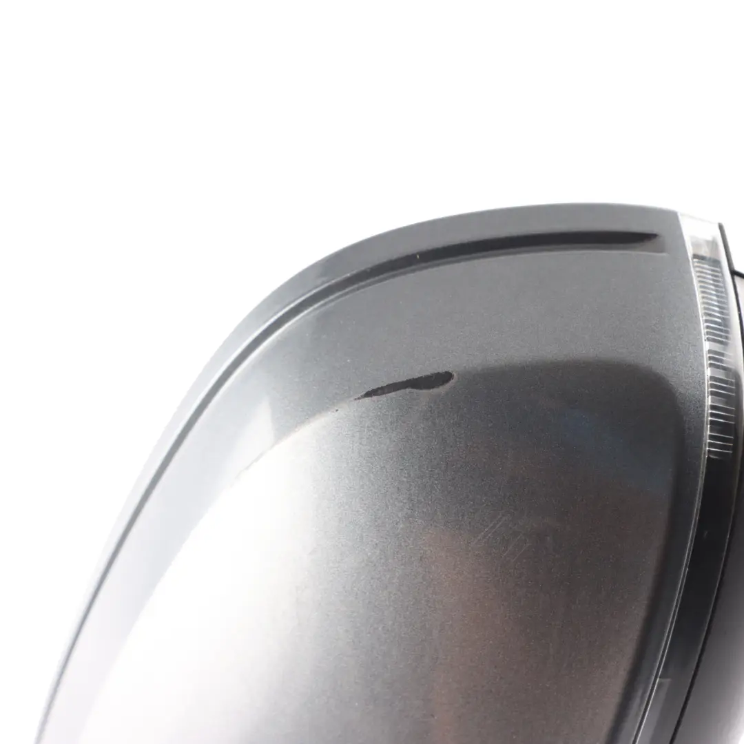 Audi A4 B8 Door Left N/S Mirror Wing Electric Monsoon Grey - X7R - SKU RHD-8K2857409AF-MOG - Part number 8K2857409AF