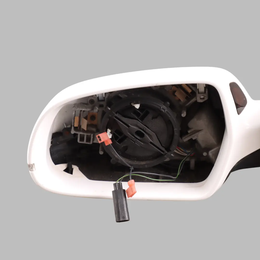 Audi A4 B8 Side Door Wing Mirror Left N/S Ibis White - Y9C - SKU RHD-8K2857409AJ-IWH - Part number 8K2857409AJ