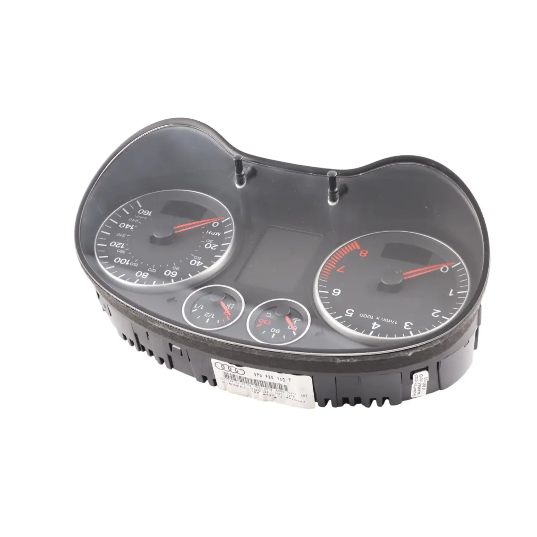 Audi A3 8P Instrument Cluster Petrol Speedo Clocks Meter Manual 8P0920950T - SKU RHD-8P0920950TX - Part number 8P0920950TX