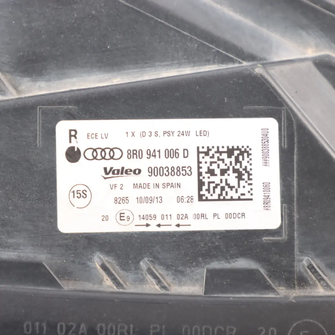 Front Lamp Headlight Xenon Right O/S Side to Audi Q5 8R with Part number 8R0941006D Audi Q5 8R Front Lamp Headlight Xenon Right O/S Side - SKU RHD-8R0941006D-1 - Part number 8R0941006D
