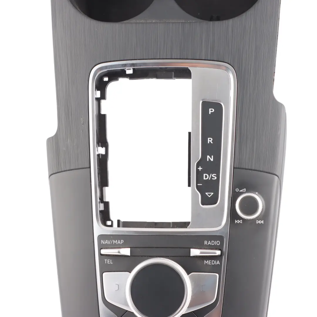 Media Sat Nav Controller Center Console Trim Cup Holder Automatic to Audi A3 S3 8V with Part number 8V0919614BJ Audi A3 S3 8V Media Sat Nav Controller Center Console Trim Cup Holder Automatic - SKU RHD-8V0919614BJ-3 - Part number 8V0919614BJ