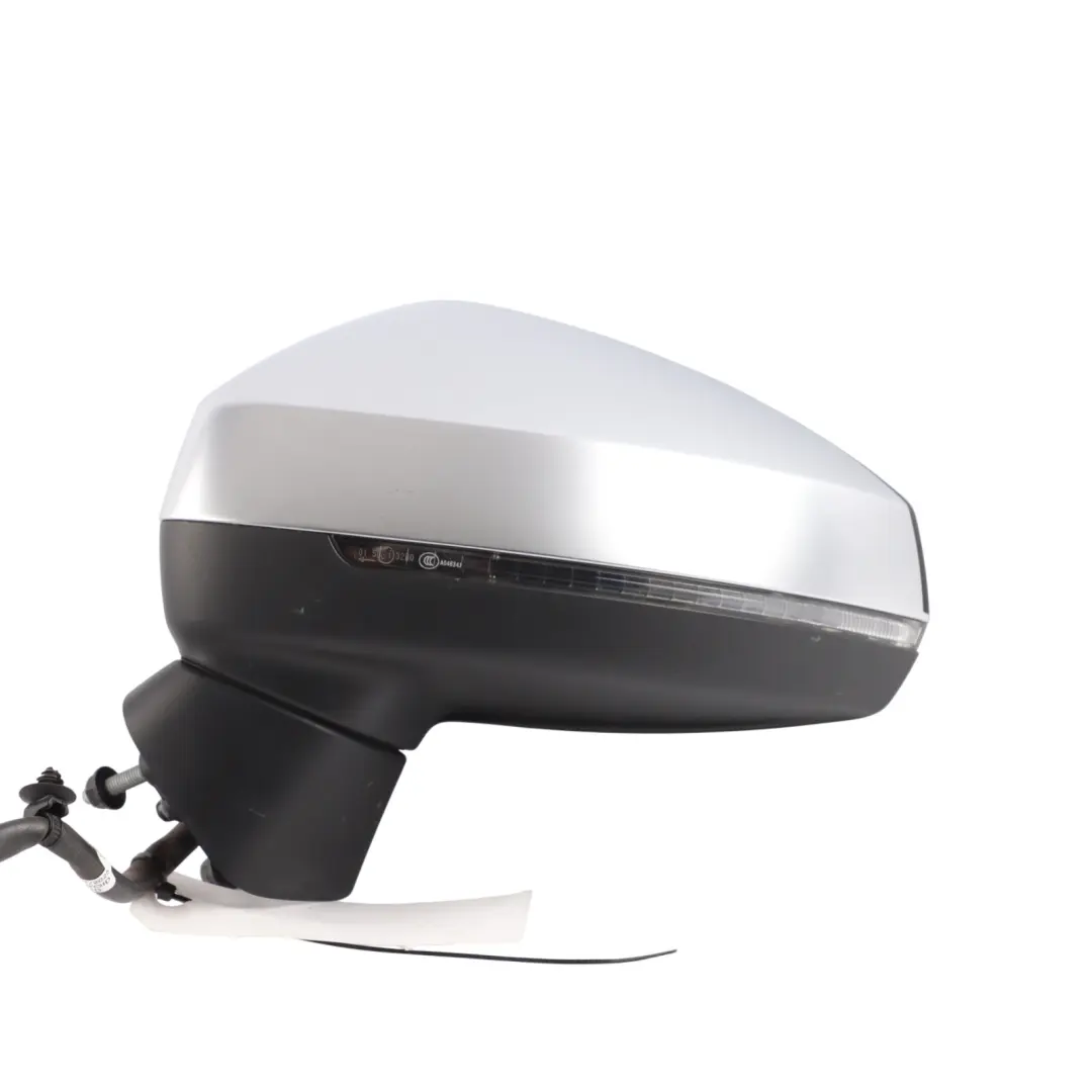 Audi RS3 8V Front Door Electric Wing Mirror Left N/S Aluminium - SKU RHD-8V2857409F-ALU - Part number 8V2857409F
