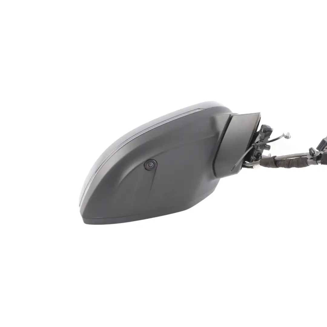 Audi A4 B9 Wing Mirror Heated Indicator Right O/S Mythical Black Metallic Y9T - SKU RHD-8W2857410H-MYB - Part number 8W2857410H