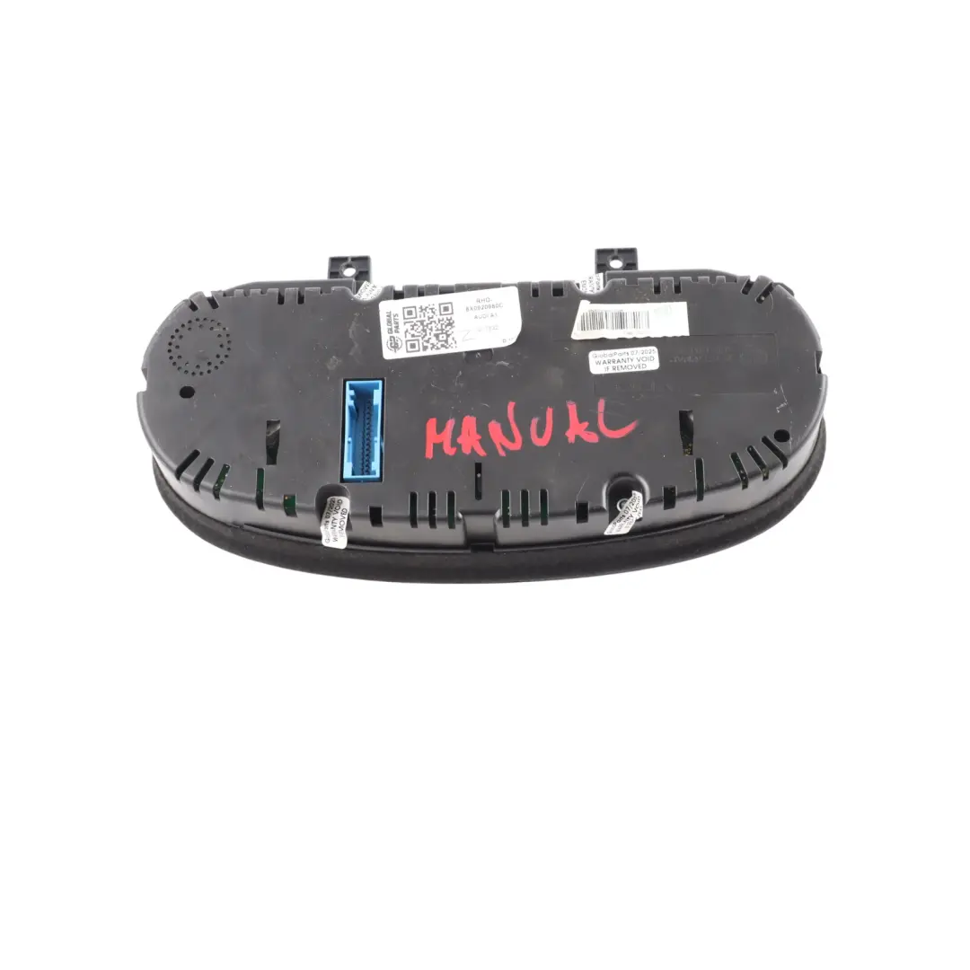 Audi A1 8X Petrol Instrument Cluster Speedometer Clocks Manual - SKU RHD-8X0920980C - Part number 8X0920980C