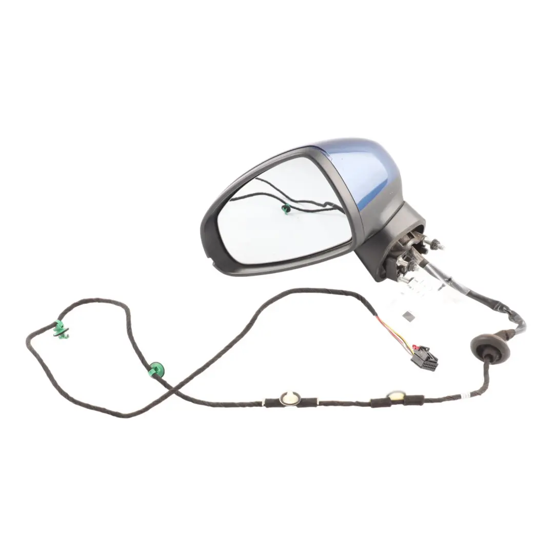 Audi A1 8X Wing Mirror Electric Outside Door Left O/S Scuba Blue Metallic - X5Q - SKU RHD-8X2857409K-SCB - Part number 8X2857409K