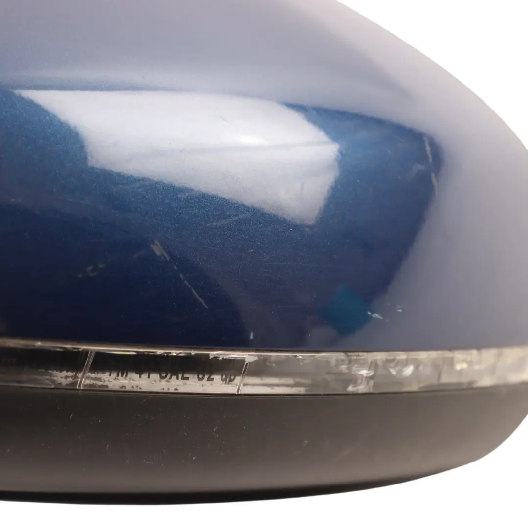 Audi A1 8X Wing Mirror Electric Outside Door Left N/S Scuba Blue Metallic - X5Q - SKU RHD-8X2857409K-SCB - Part number 8X2857409K