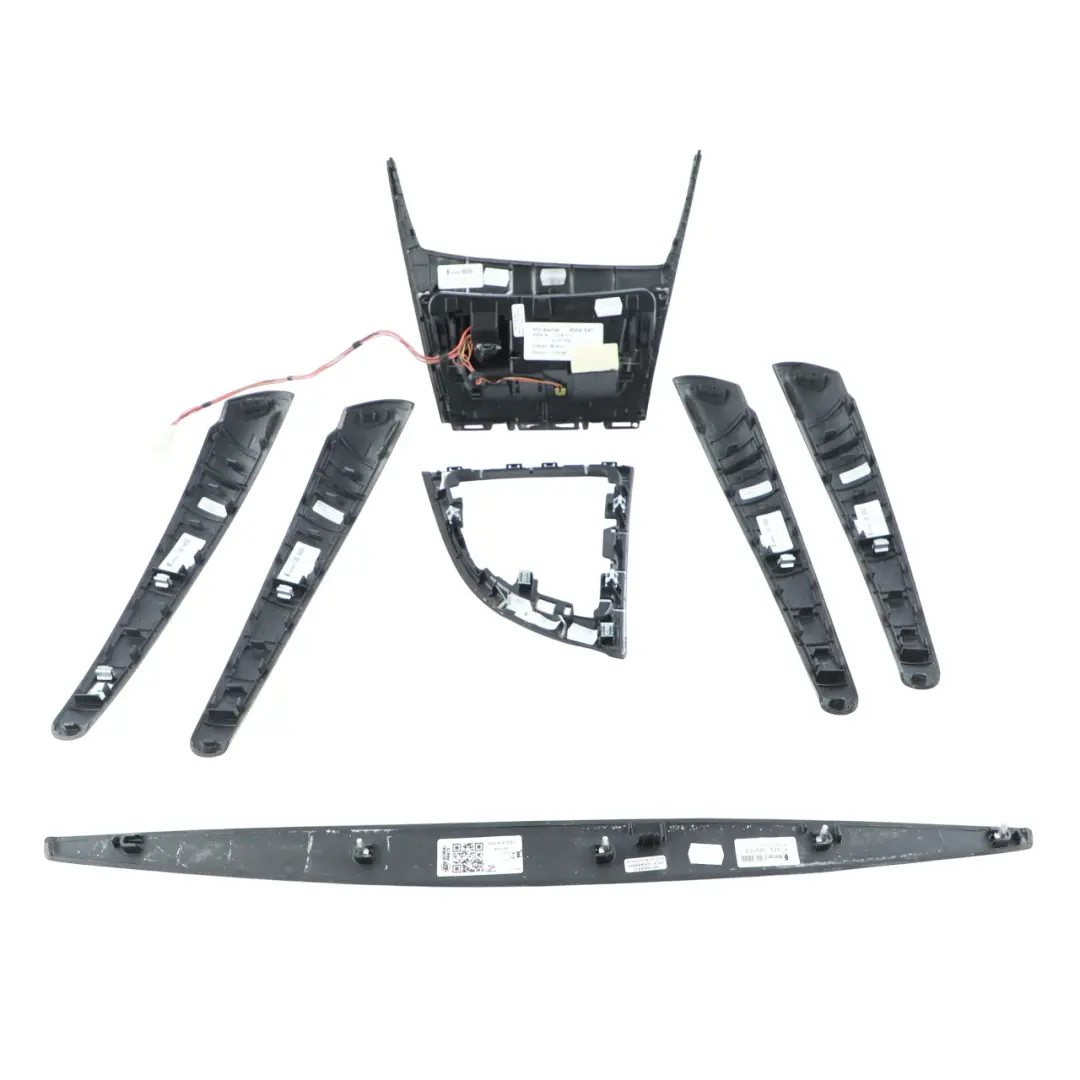  Dashboard Set BMW E81 E82 E88 Ashtray Trim Strip Wood Poplar Grain Grey - SKU RHD-9121705-1 - Part number 9121705