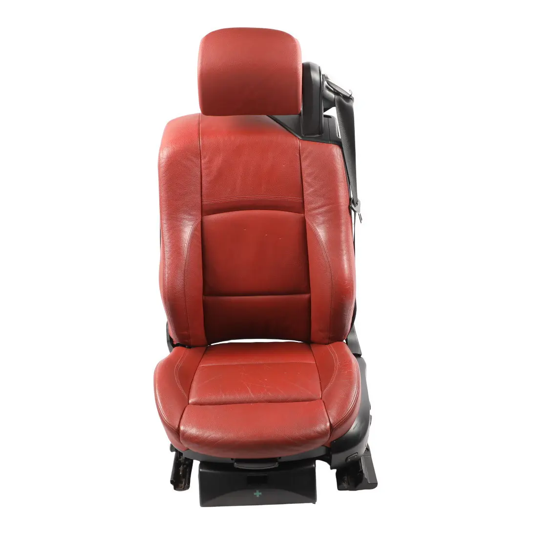 Front Seat BMW E93 Convertible Sport Heated Korall-Red Leather Left N/S Memory