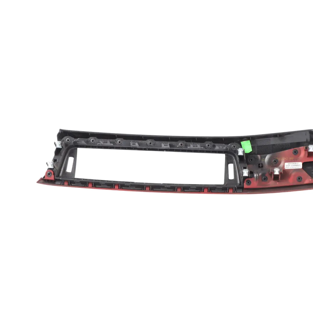Dashboard Trim Panel Dash Cover Strip Black Gleaming Coral Red Matt to BMW F30 F31 with Part number 9231459 BMW F30 F31 Dashboard Trim Panel Dash Cover Strip Black Gleaming Coral Red Matt - SKU RHD-9231459 - Part number 9231459