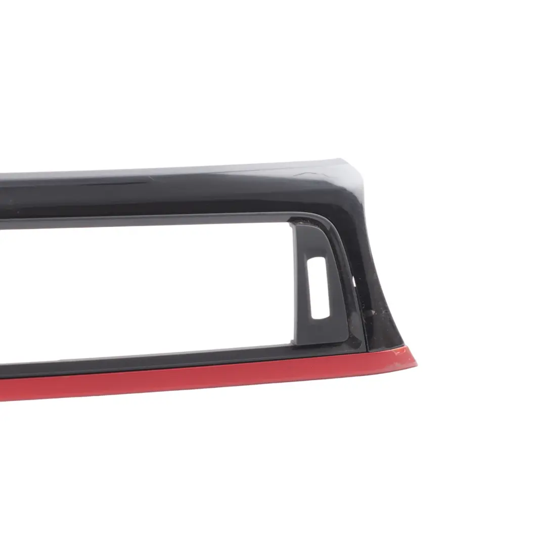 Dashboard Trim Panel Dash Cover Strip Black Gleaming Coral Red Matt to BMW F30 F31 with Part number 9231459 BMW F30 F31 Dashboard Trim Panel Dash Cover Strip Black Gleaming Coral Red Matt - SKU RHD-9231459 - Part number 9231459