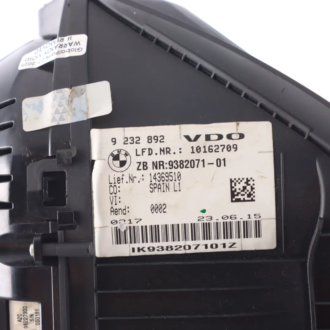 Instrument Cluster BMW F20 F21 F23 Diesel Speedo Clocks Meter Manual to with Part number 9232892 Instrument Cluster BMW F20 F21 F23 Diesel Speedo Clocks Meter Manual - SKU RHD-9232892-2 - Part number 9232892