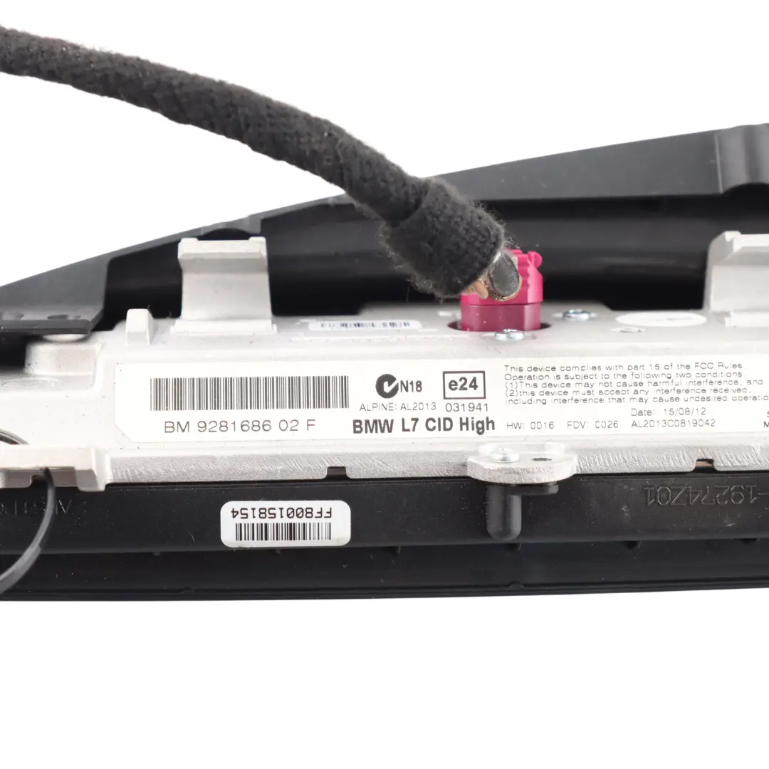 MMI Display Central Information Infotainment Screen 8,8" to BMW F20 F21 F22 with Part number 9281686 BMW F20 F21 F22 MMI Display Central Information Infotainment Screen 8,8" - SKU RHD-9281686-1 - Part number 9281686