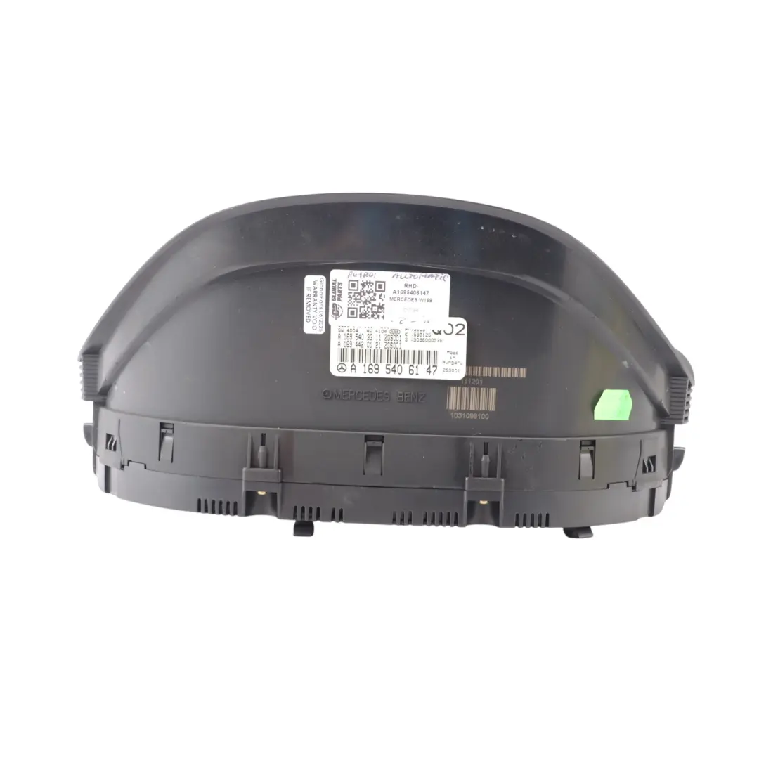 Instrument Clocks Cluster Speedometer Automatic to Mercedes W169 Petrol with Part number A1695406147 Mercedes W169 Petrol Instrument Clocks Cluster Speedometer Automatic - SKU RHD-A1695406147 - Part number A1695406147