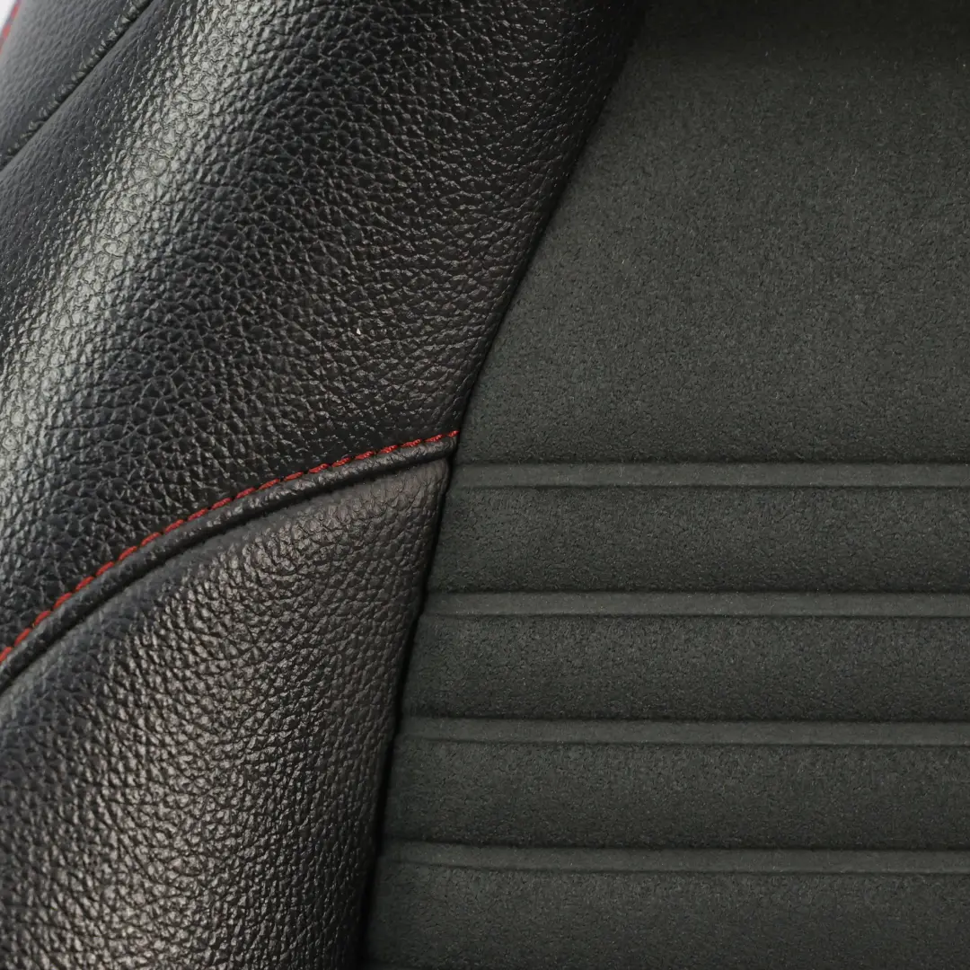 Front Seat Sport Fabric Imitation Leather Red Threads Left N/S to Mercedes W176 with Part number A1769106307 Mercedes W176 Front Seat Sport Fabric Imitation Leather Red Threads Left N/S - SKU A1769106307-1 - Part number A1769106307