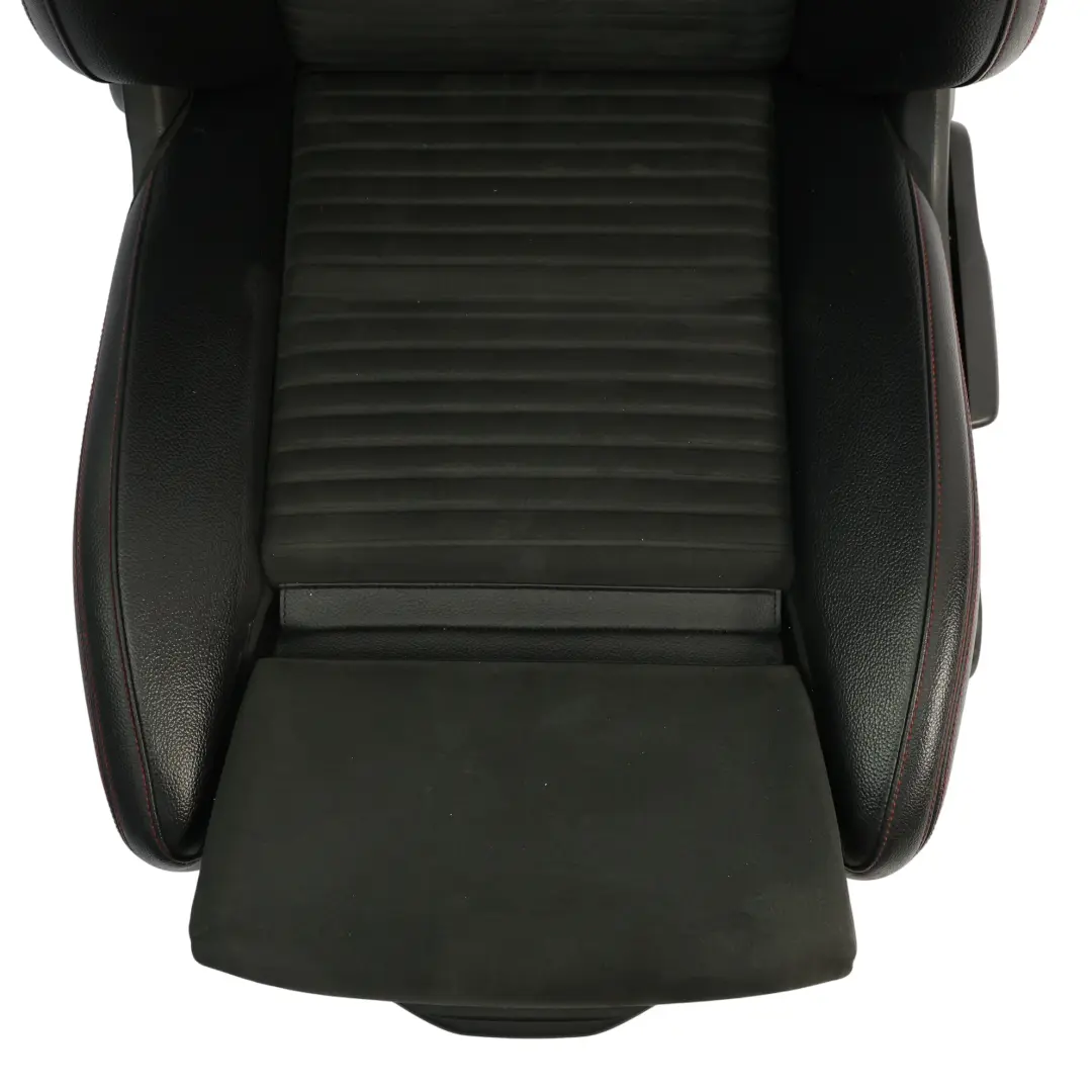 Front Seat Sport Fabric Leather Black Red Threads Left N/S to Mercedes W176 with Part number A1769106307 Mercedes W176 Front Seat Sport Fabric Leather Black Red Threads Left N/S - SKU A1769106307-1 - Part number A1769106307
