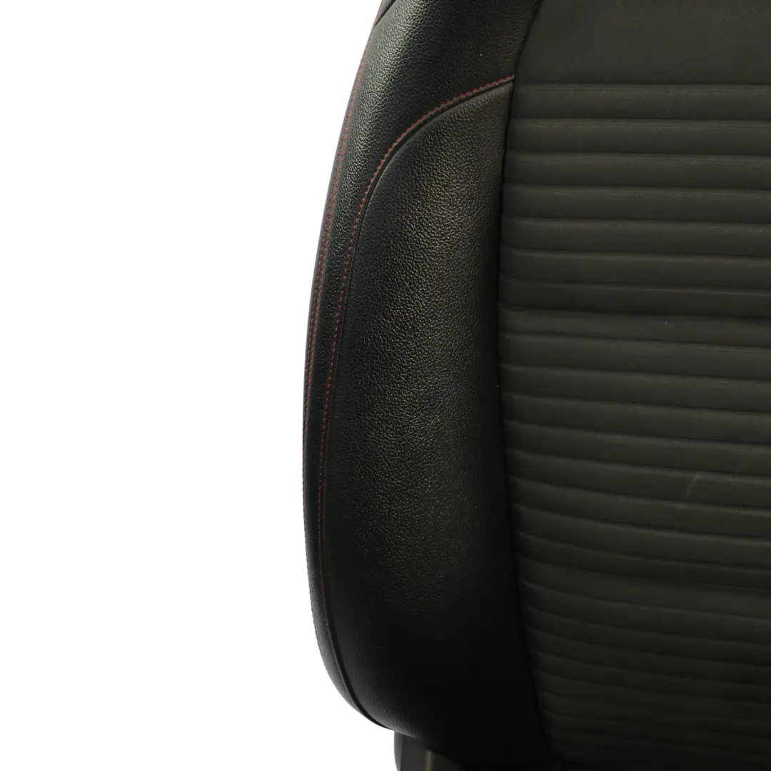 Mercedes W176 Vorder Sitz Sport Stoff Leder Schwarz Rot Fäden Links - SKU A1769106307-1 - Teilenummer A1769106307