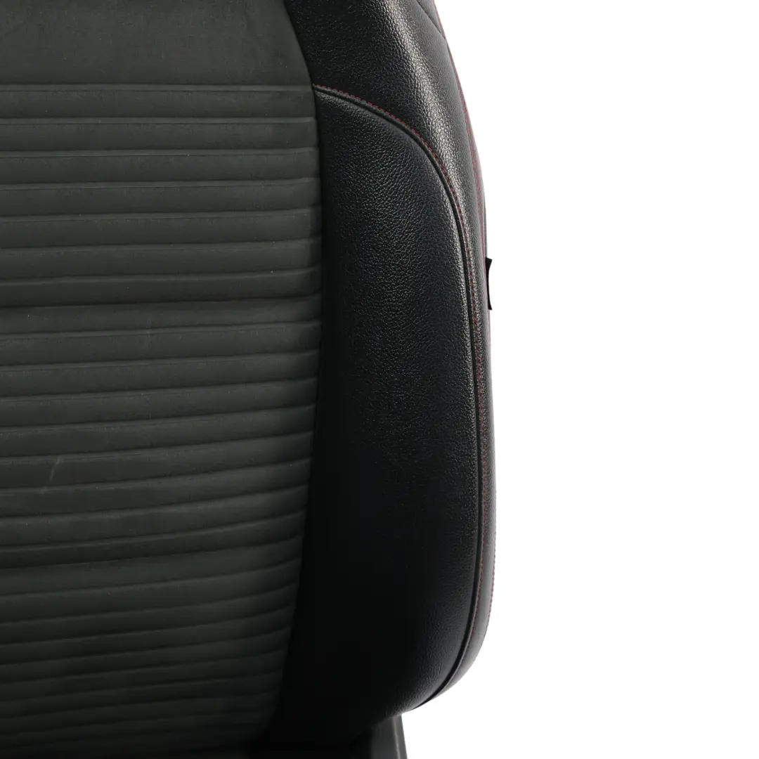 Mercedes W176 Front Seat Sport Fabric Leather Black Red Threads Left N/S - SKU A1769106307-1 - Part number A1769106307