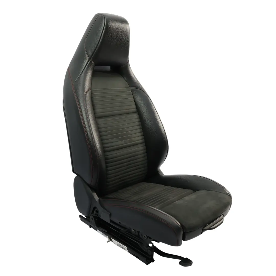 Mercedes W176 Front Seat Sport Fabric Leather Black Red Threads Left N/S - SKU A1769106307-1 - Part number A1769106307