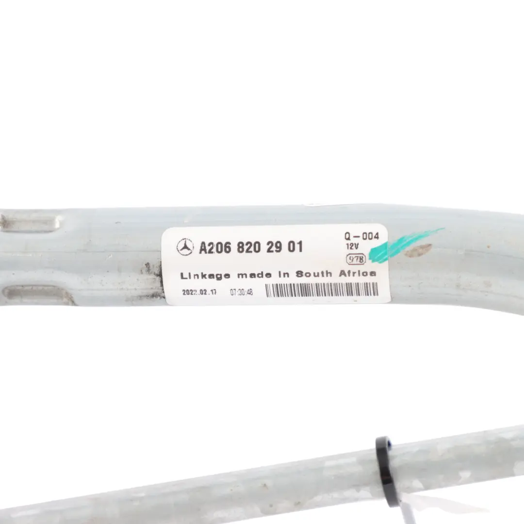 Mercdes W206 Front Windshield Glass Wiper Motor Linkage to with Part number A2068202901 Mercdes W206 Front Windshield Glass Wiper Motor Linkage - SKU RHD-A2068202901 - Part number A2068202901