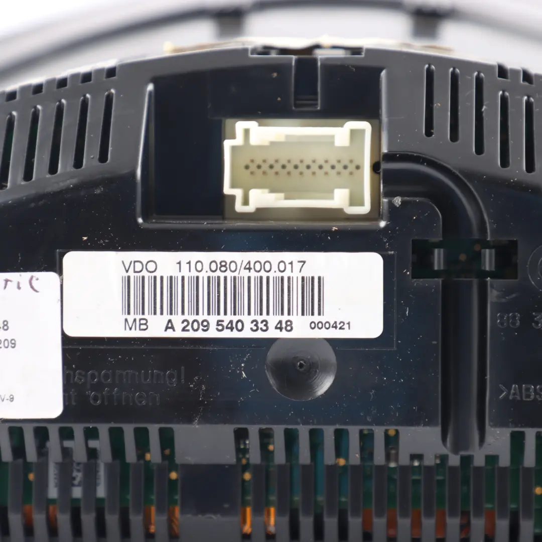 Instrument Cluster Speedo Clocks MPH Automatic to Mercedes C209 Petrol with Part number A2095403348 Mercedes C209 Petrol Instrument Cluster Speedo Clocks MPH Automatic - SKU RHD-A2095403348 - Part number A2095403348