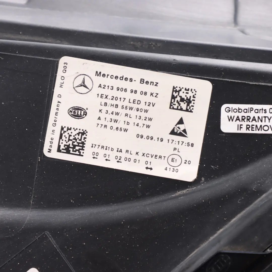 Headlamp Headlight Front Right O/S to Mercedes C238 with Part number A2139069808 Mercedes C238 Headlamp Headlight Front Right O/S - SKU RHD-A2139060007 - Part number A2139069808