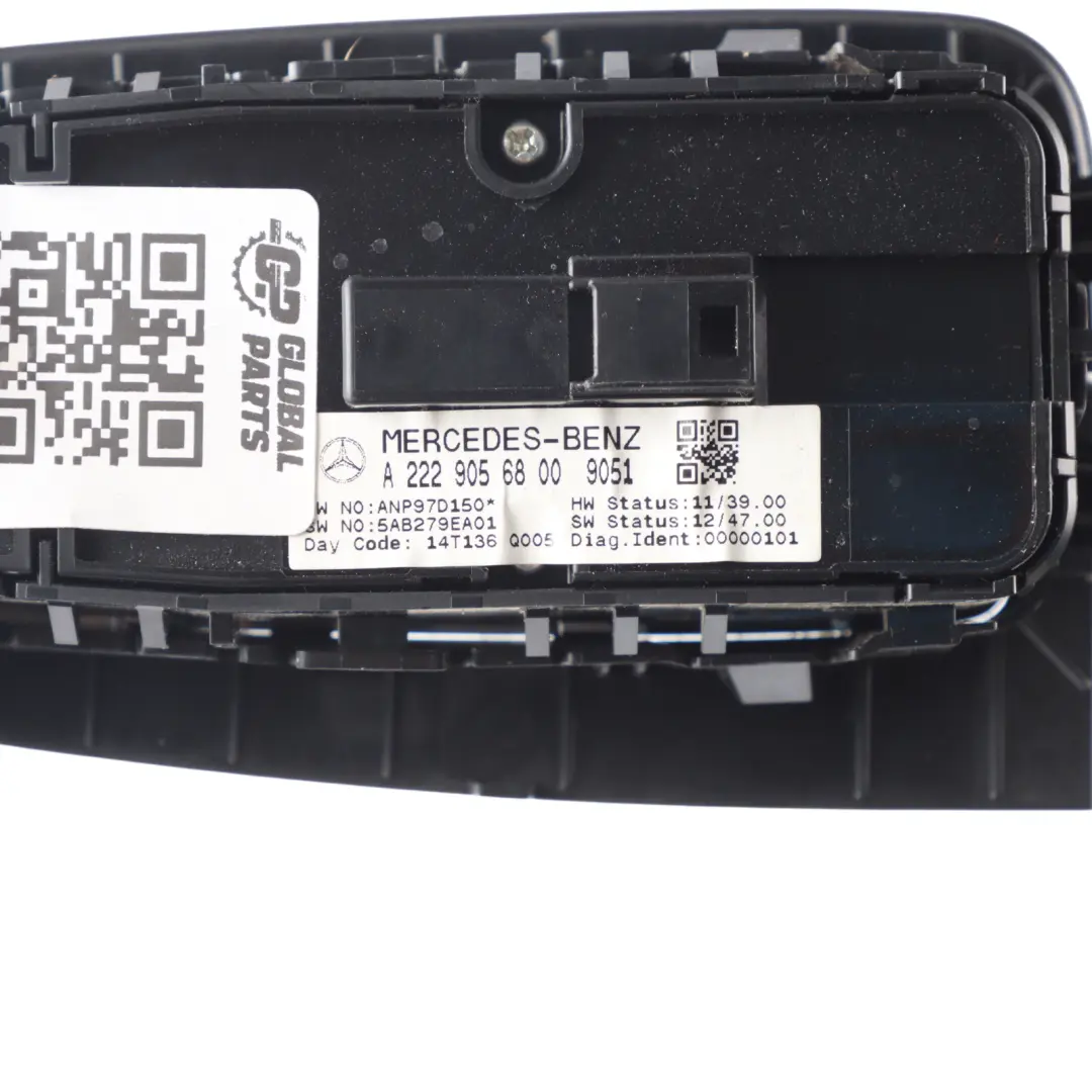 Mercedes W205 Window Lifter Switch Front Driver Side Control Panel - SKU RHD-A2229056800-1 - Part number A2229056800