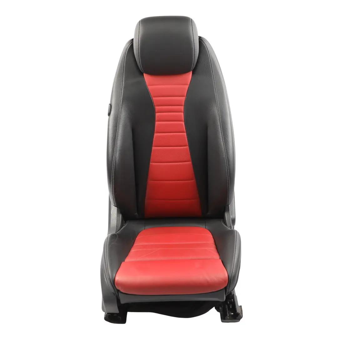 Mercedes C238 Front Seat Heated Memory Right O/S AMG Line Leather Black Red