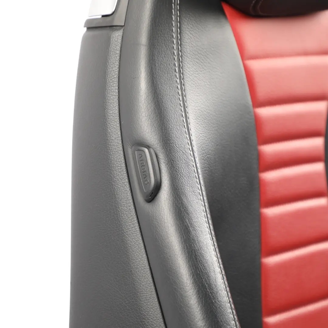 Mercedes C238 Front Seat Heated Memory Right O/S AMG Line Leather Black Red - SKU RHD-A2389101004-2 - Part number A2389101004