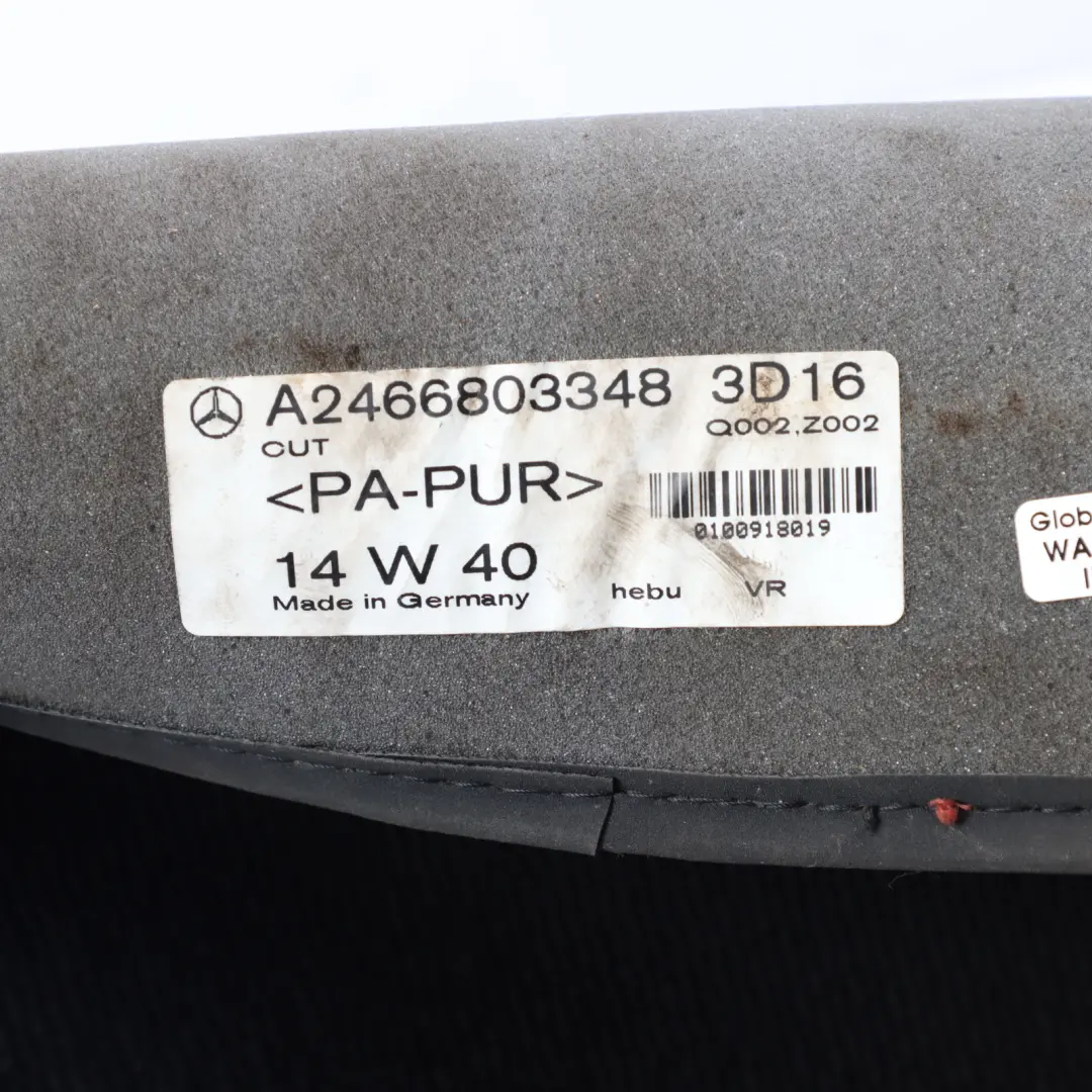 Mercedes W246 Floor Mats Set Interior Front Rear Floor Cover Black - SKU RHD-A2466803348 - Part number A2466803348