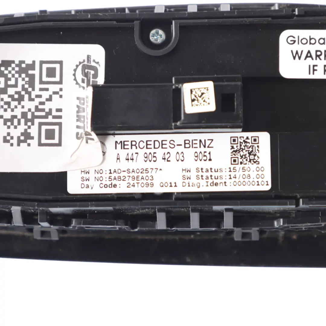 Mercedes W447 Switch Electric Window Regulator Driver's Side - SKU RHD-A4479054203 - Part number A4479054203