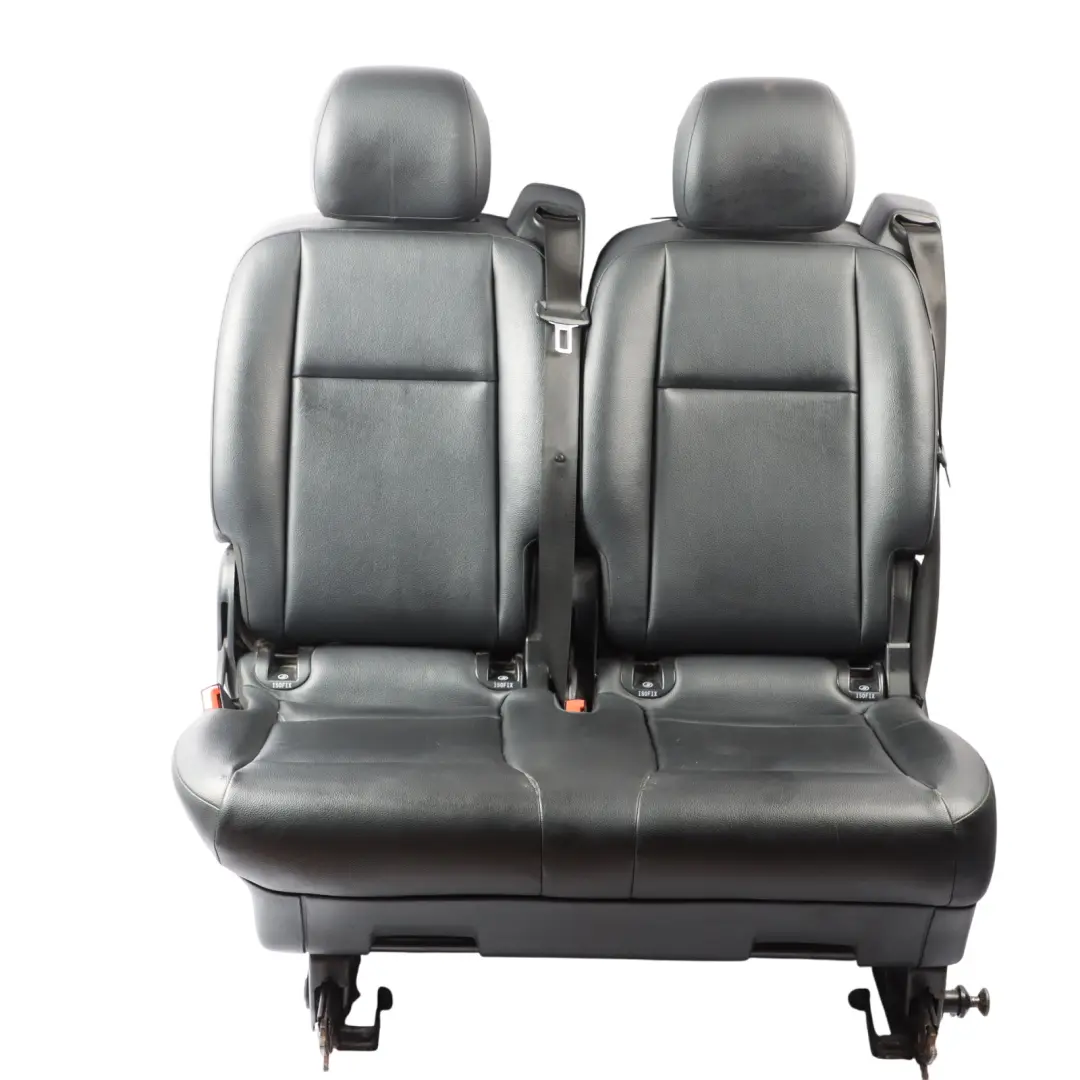 Bench Rear Seat Leather Leatherette Black to Mercedes Vito W447 Double with Part number A4479503301 Mercedes Vito W447 Double Bench Rear Seat Leather Leatherette Black - SKU RHD-A4479503301-1 - Part number A4479503301