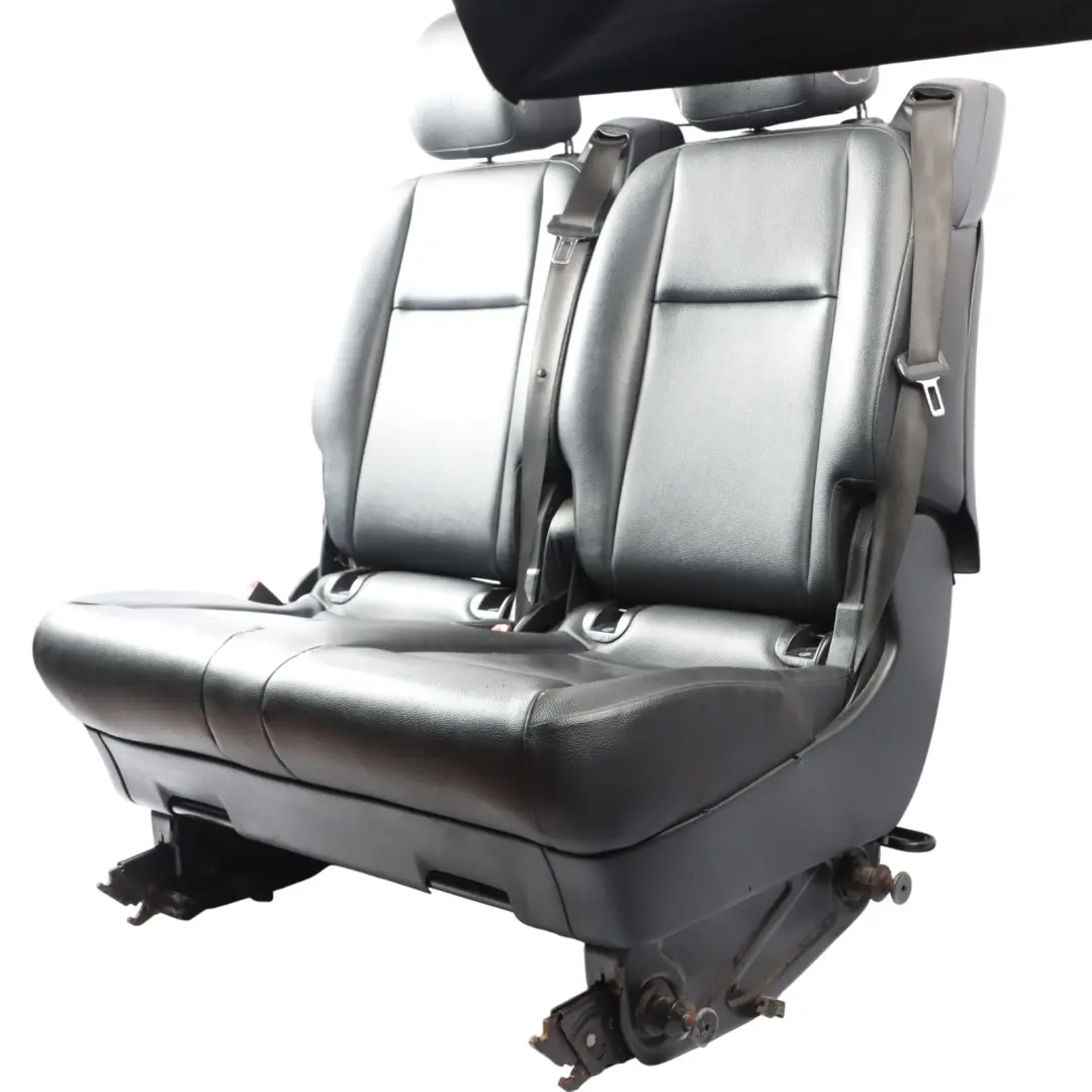 Bench Rear Seat Leather Leatherette Black to Mercedes Vito W447 Double with Part number A4479503301 Mercedes Vito W447 Double Bench Rear Seat Leather Leatherette Black - SKU RHD-A4479503301-1 - Part number A4479503301