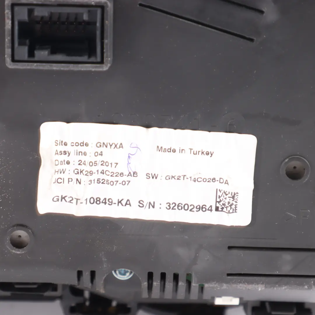 Mk8 VI Instrument Cluster Speedo Meter 2.0 Diesel to Ford Transit with Part number GK2T10849KA Ford Transit Mk8 VI Instrument Cluster Speedo Meter 2.0 Diesel - SKU RHD-GK2T10849KA - Part number GK2T10849KA